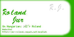 roland jur business card